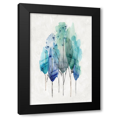 Transparent Wood I Black Modern Wood Framed Art Print by PI Studio