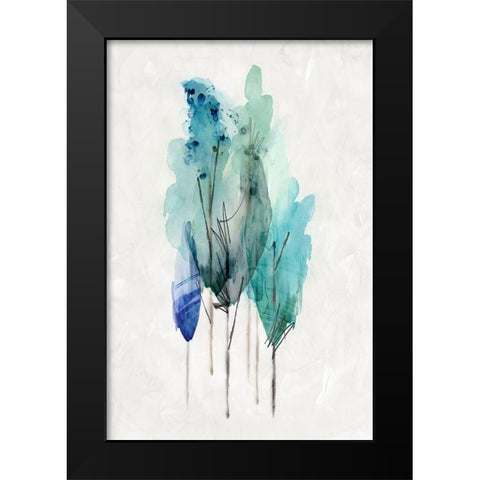 Transparent Wood II Black Modern Wood Framed Art Print by PI Studio