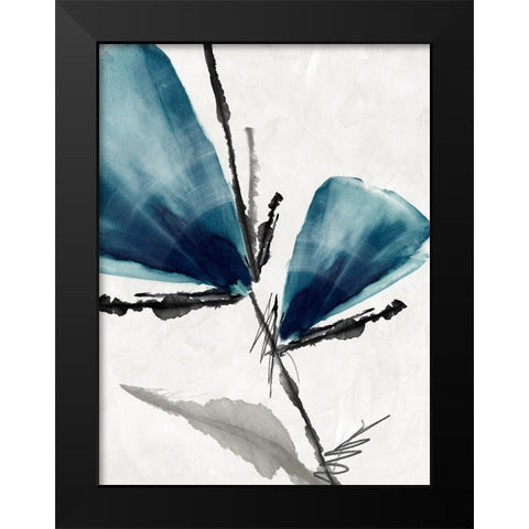 Light as Feather II Black Modern Wood Framed Art Print by PI Studio