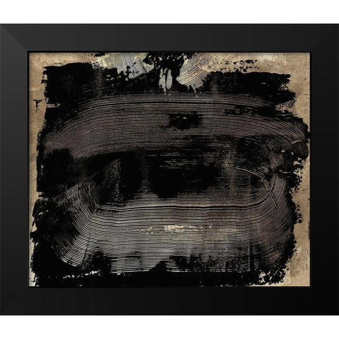 Spheroid  Black Modern Wood Framed Art Print by PI Studio