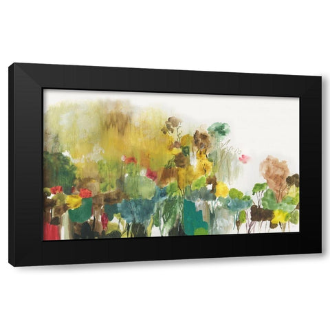 Spring Smell Black Modern Wood Framed Art Print with Double Matting by PI Studio