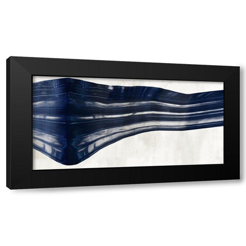 Beyond The Curve Black Modern Wood Framed Art Print by PI Studio