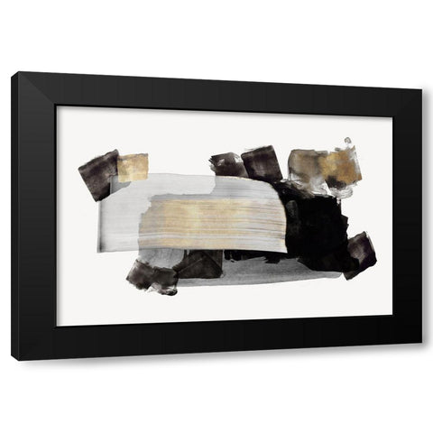 Wingold Black Modern Wood Framed Art Print by PI Studio