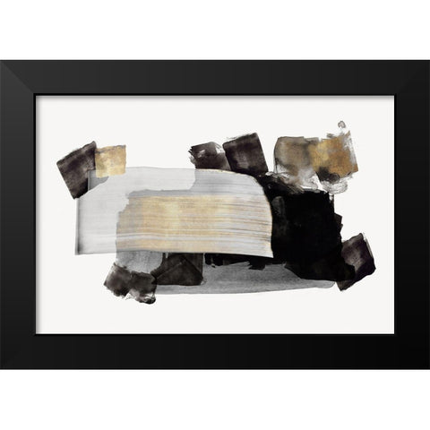 Wingold Black Modern Wood Framed Art Print by PI Studio