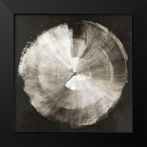 Touch of Silver  Black Modern Wood Framed Art Print by PI Studio