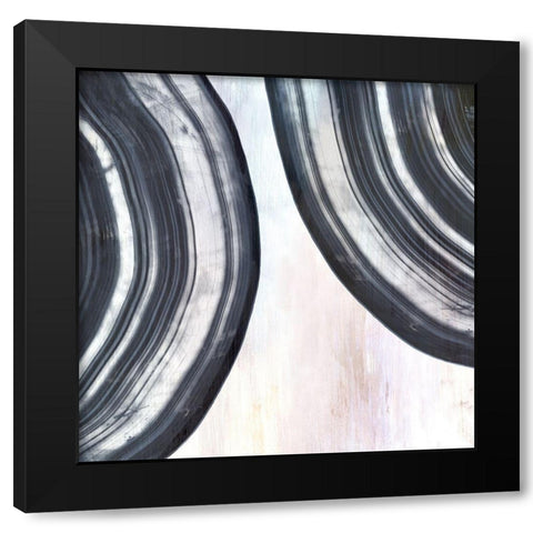 The Space Between I Black Modern Wood Framed Art Print with Double Matting by PI Studio