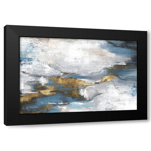 Revolving Motion III Black Modern Wood Framed Art Print with Double Matting by PI Studio