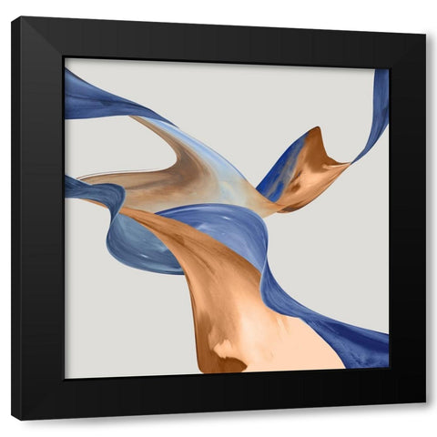 Thinking Through Time I Black Modern Wood Framed Art Print with Double Matting by PI Studio