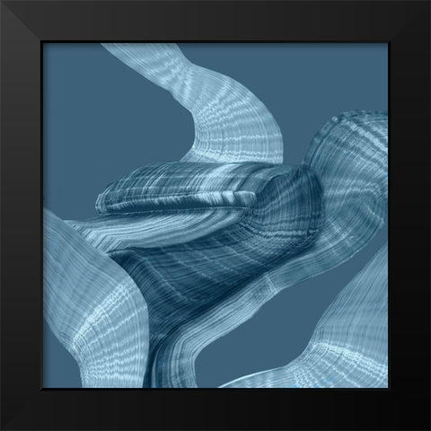 Unfolded Secret I Black Modern Wood Framed Art Print by PI Studio