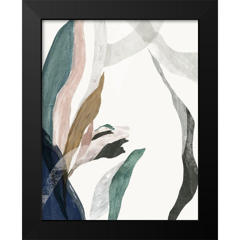 Arabesque I Black Modern Wood Framed Art Print by PI Studio