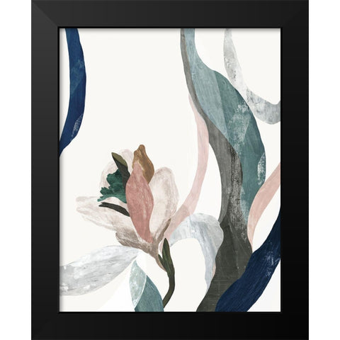 Arabesque II Black Modern Wood Framed Art Print by PI Studio