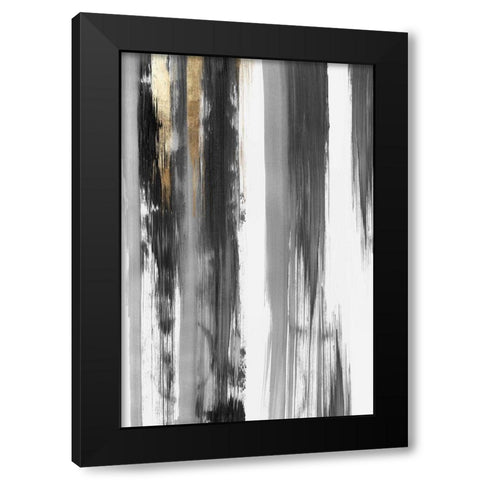 Midas Touch I Black Modern Wood Framed Art Print by PI Studio