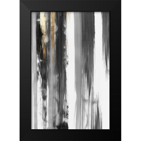 Midas Touch I Black Modern Wood Framed Art Print by PI Studio