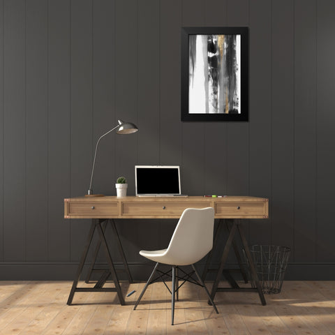 Midas Touch II Black Modern Wood Framed Art Print by PI Studio