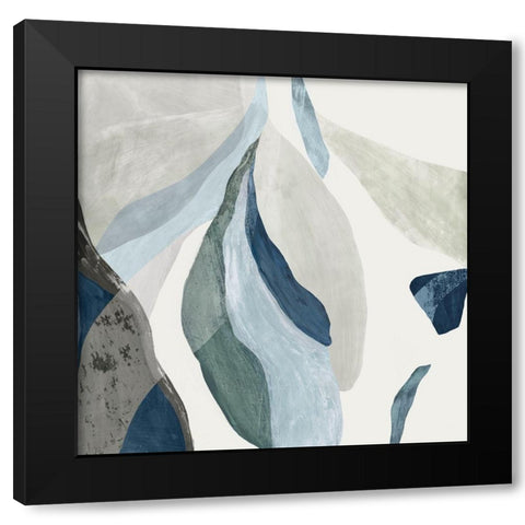 Aria I Black Modern Wood Framed Art Print with Double Matting by PI Studio