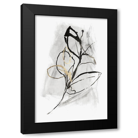 All the Leaves Are Gold I Black Modern Wood Framed Art Print with Double Matting by PI Studio