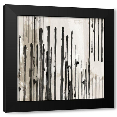 Linearity I Black Modern Wood Framed Art Print by PI Studio