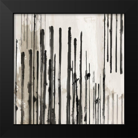 Linearity I Black Modern Wood Framed Art Print by PI Studio