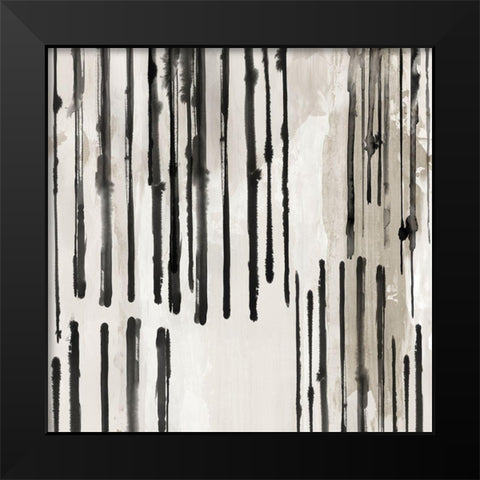 Linearity II Black Modern Wood Framed Art Print by PI Studio