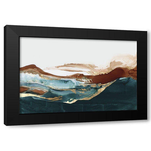 Narrow Escape I Black Modern Wood Framed Art Print with Double Matting by PI Studio