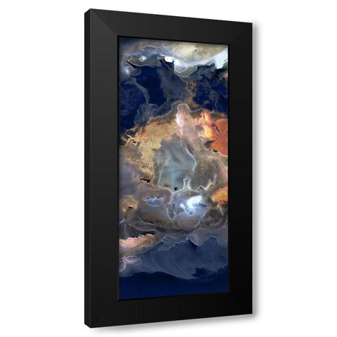 Storm in Moonlight I Black Modern Wood Framed Art Print with Double Matting by PI Studio