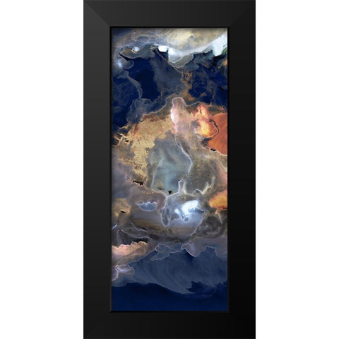 Storm in Moonlight I Black Modern Wood Framed Art Print by PI Studio