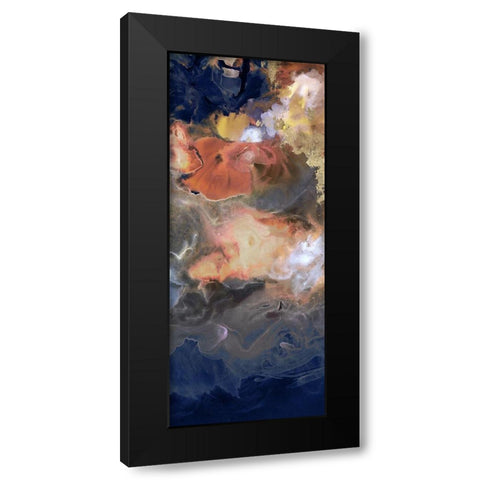 Storm in Moonlight II Black Modern Wood Framed Art Print with Double Matting by PI Studio