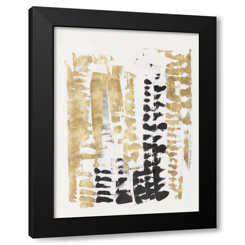 Aureate II Black Modern Wood Framed Art Print with Double Matting by PI Studio