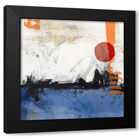 Midnight Rise I Black Modern Wood Framed Art Print by PI Studio