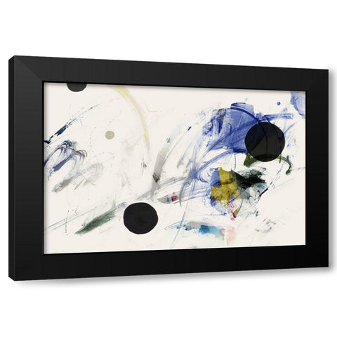 Space Oddity II Black Modern Wood Framed Art Print by PI Studio