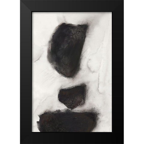 Elegant Contrast II Black Modern Wood Framed Art Print by PI Studio