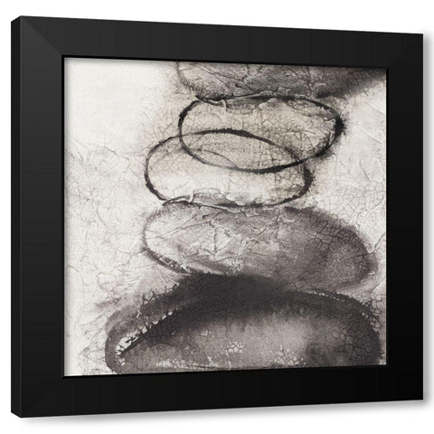 Starting Point I  Black Modern Wood Framed Art Print with Double Matting by PI Studio