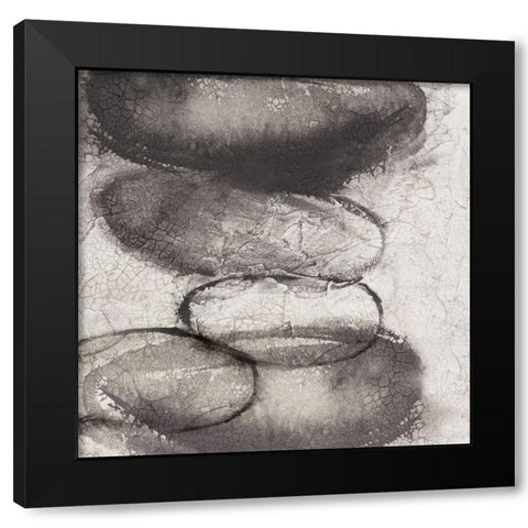 Starting Point II Black Modern Wood Framed Art Print with Double Matting by PI Studio