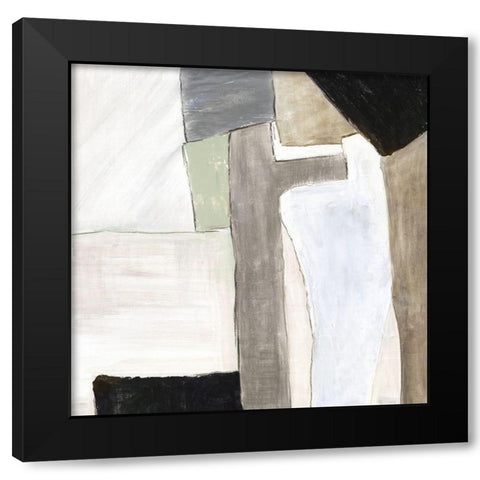 Rearrange Space I  Black Modern Wood Framed Art Print with Double Matting by PI Studio