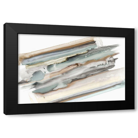 Stacks of Beauty  Black Modern Wood Framed Art Print with Double Matting by PI Studio