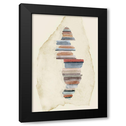 Jenga Fun II Black Modern Wood Framed Art Print with Double Matting by PI Studio