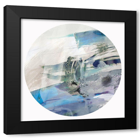 Encompass Essence I  Black Modern Wood Framed Art Print with Double Matting by PI Studio