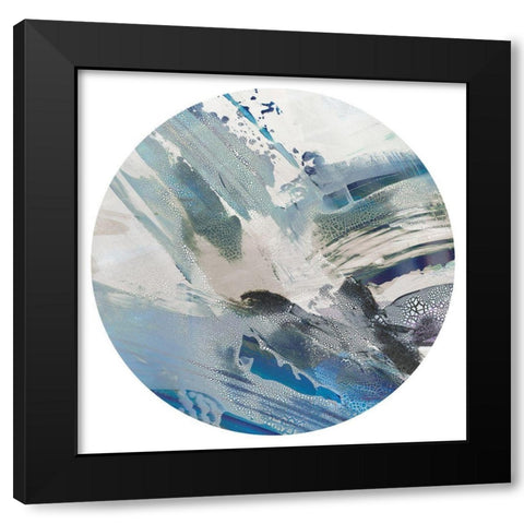 Encompass Essence II Black Modern Wood Framed Art Print with Double Matting by PI Studio