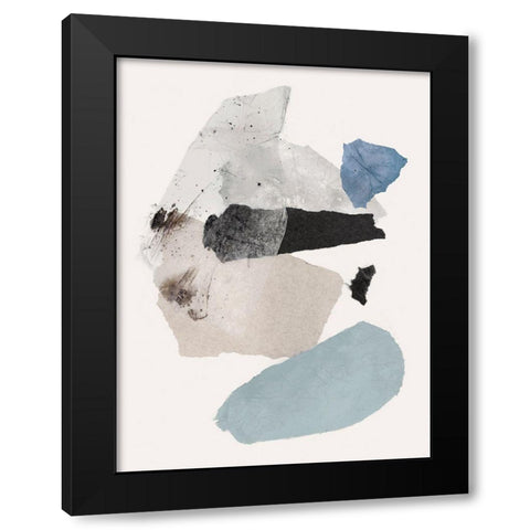 Pieces of Fun II Black Modern Wood Framed Art Print with Double Matting by PI Studio