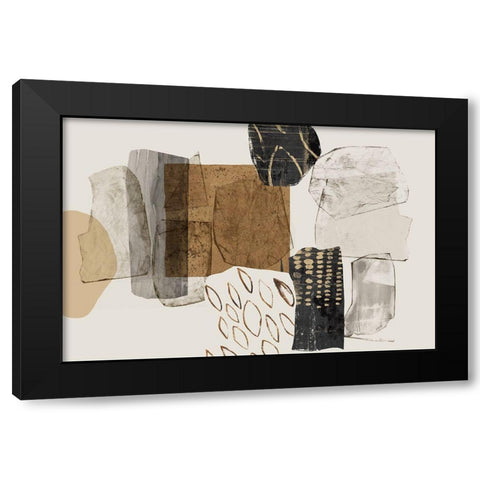 Shape of Formation I  Black Modern Wood Framed Art Print with Double Matting by PI Studio