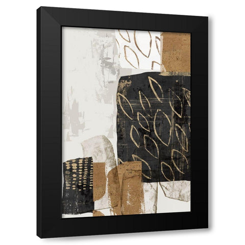 Shape of Formation II Black Modern Wood Framed Art Print with Double Matting by PI Studio