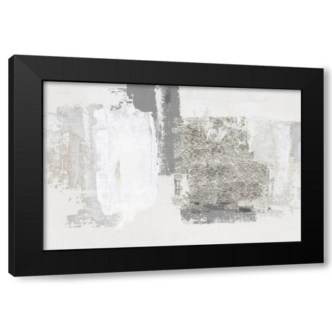 Silver Slate  Black Modern Wood Framed Art Print by PI Studio