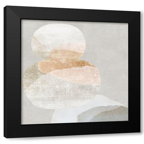 Pile Up I  Black Modern Wood Framed Art Print by PI Studio