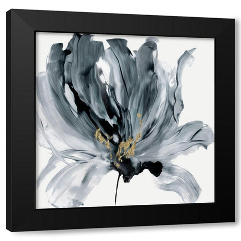 In Bloom Black Modern Wood Framed Art Print by PI Studio