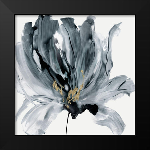 In Bloom Black Modern Wood Framed Art Print by PI Studio