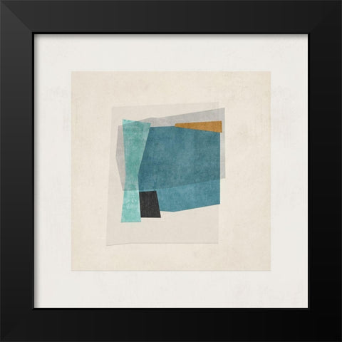 Square Form I  Black Modern Wood Framed Art Print by PI Studio