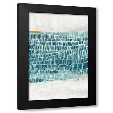 Ocean Park I  Black Modern Wood Framed Art Print with Double Matting by PI Studio