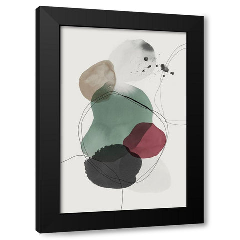 Kachi II Black Modern Wood Framed Art Print by PI Studio