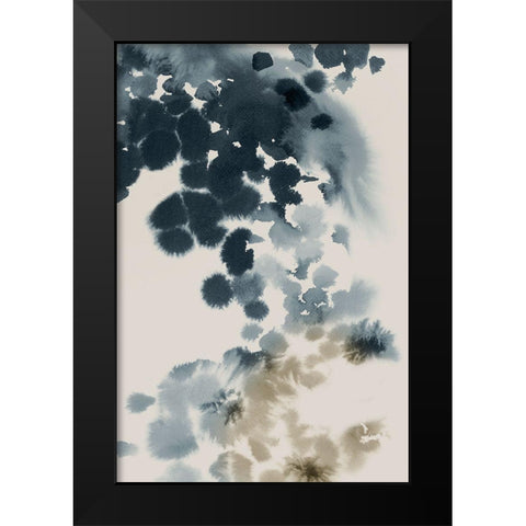 Emerald Azure I  Black Modern Wood Framed Art Print by PI Studio