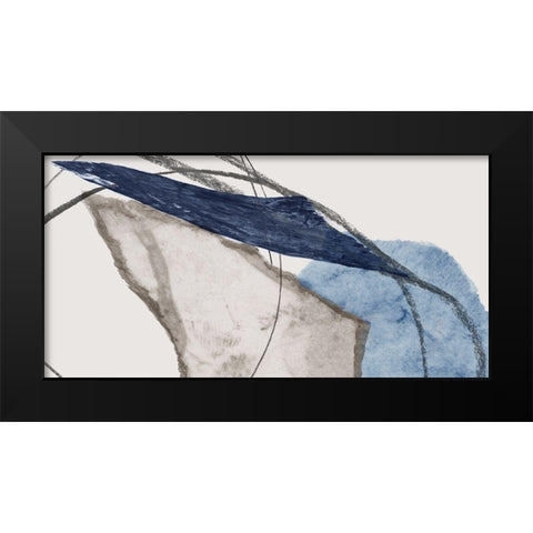 Flowing Togther  Black Modern Wood Framed Art Print by PI Studio